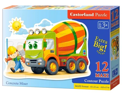 Пазлы MAXI Castorland "Бетономешалка" 12 элементов В-120086
