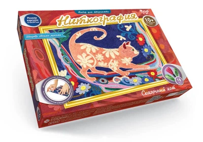 Набор для творчества Danko Toys Ниткография: Сказочный кот NG-01-05