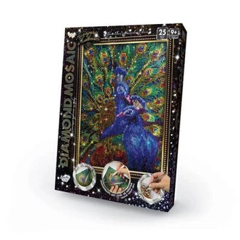 Алмазна мозаїка Danko Toys Diamond Mosaic Павич DM-02-03