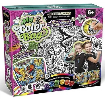 Набір для розфарбовування сумки міні Danko Toys My Color Bag Метелик (рос) mCOB-01-05