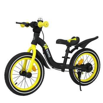Беговел Tilly Extreme 14" с алюминиевой рамой и надувными колесами Yellow T-212524