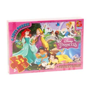 Пазлы G-Toys "Принцессы Диснея" 35 элементов + постер 21 х 30 см PD60