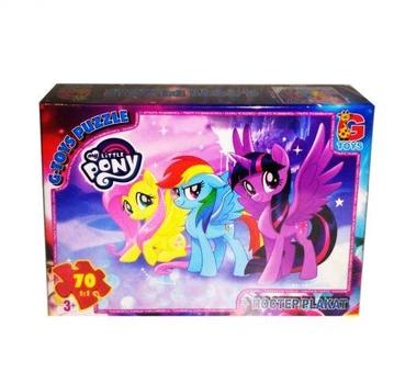 Пазлы G-Toys "My little Pony" 70 элементов + постер 21 х 30 см MLP014