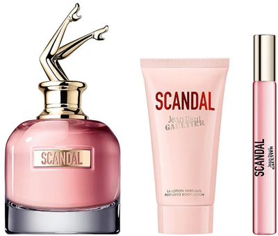 Zestaw damski Jean Paul Gaultier Scandal Woda perfumowana 80 ml + Balsam do ciała 75 ml + Miniaturka Woda perfumowana 10 ml (8435415098953)