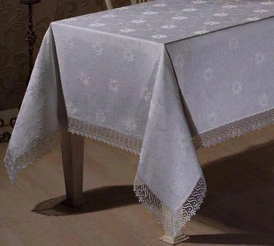 Скатерть мереживо Maison Royale 160x220 KDK Grey