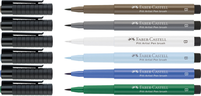 Zestaw linerów Faber-Castell Winterlude 6 szt (4005401671763)