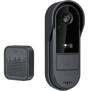 Умный дверной звонок с камерой U&P M9 Wi-Fi Tuya Black (PRN-M9T-BK)
