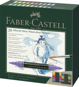 Zestaw markerów Faber-Castell dwustronne 20 szt (4005401603207)