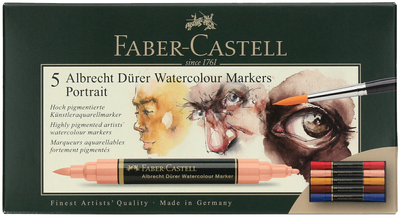 Zestaw markerów Faber-Castell dwustronne 5 szt (4005401603078)