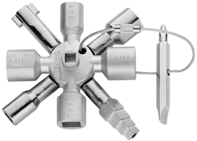 Многофункциональный ключ для электрошкафов Knipex TwinKey (4003773074670)