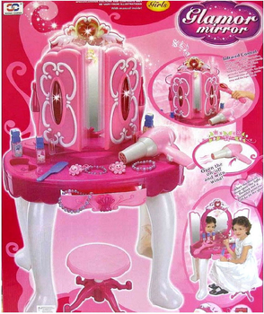 Туалетний столик LEAN Toys Light & Sounds Stool MP3 Input Magic (5905884457184)