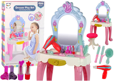 Toaletka LEAN Toys Dresser Play Set z akcesoriami (5904665999356)