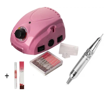 Фрезер для маникюра и педикюра Nail Polisher DM-212, 65 Вт 35000 об/мин (фрезер для аппаратного маникюра) розовый + Масло-карандаш для кутикулы O.P.I