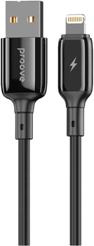 Кабель Proove Flex Metal Lightning 2.4 A 1 м Black (505010001)