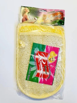 Мочалка банна Rosalinda натуральна подвійна 24х16 см 1 шт (6214009910114)