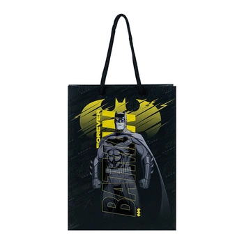 Пакет подарочный Kite DC "Герои комиксов - Бэтмен" 18х24х8 см бумажный черный (DC24-265)