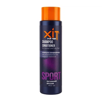 Шампунь-кондиционер ХИТ for men Sport. Активный уход для нормальных и жирных волос Аромат (4820147052993)