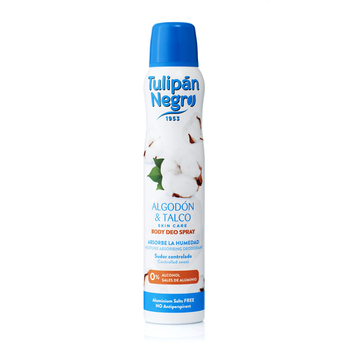 Дезодорант-спрей для тела женский Хлопок и тальк Tulipan Negro (8410751031246)