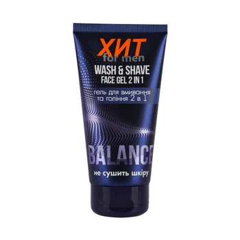 Гель 2 в 1 для бритья и умывания ХИТ for men BALANCE Аромат (4820147056229)