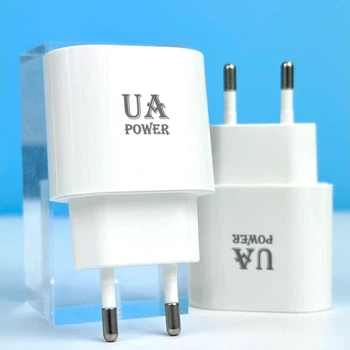 Зарядний пристрій з одним портом USB UA Power NA-U01 підтримка протоколів швидкої зарядки: для QC3.0, AFC, FCP /1USB 18ватт USB-A – 5V / 3A, 9V / 2A, 12V / 1.5A – 18W матеріал: вогнетривкий PC + ABS (ukrainian brand)