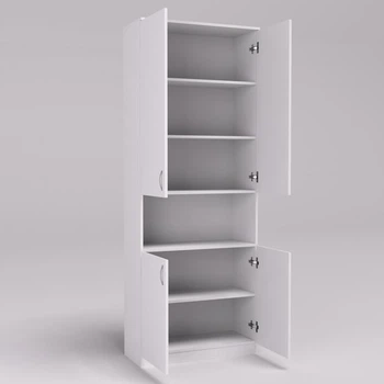 Шкаф книжный Kontinent ОШК-2 Белый 80х34х210 см