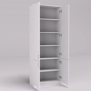 Шафа книжкова Kontinent ОШК-1 Білий 80х34х210 см