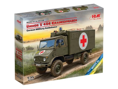Збірна модель Санітарний автомобіль Unimog S 404 Krankenwagen ICM (35138)