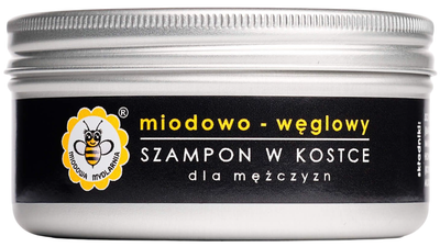 Шампунь Miodowa Mydlarnia Miodowo-Węglowy очищувальний у вигляді бруска 70 г (5903636960326)