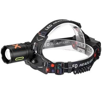 Ліхтар на чоло NIGHT VISION FLUORESCENCE CT012-P-TG, 2x18650, Type-C, signal light, zoom, Box