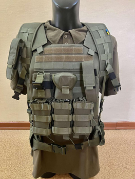 Армейский тактический жилет плитоноска Cordura 1000D олива