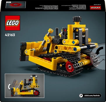 Набір конструктора LEGO Technic Heavy Duty Bulldozer 195 деталей 4 шт (42163)