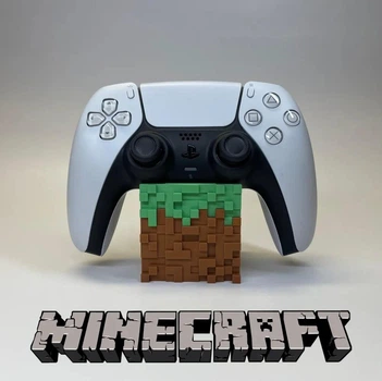 Подставка для контроллера PlayStation 5 в стиле Minecraft