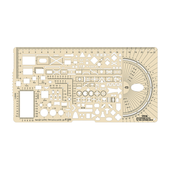 Линейка тактическая Ecopybook Tactical® Small Tactical Ruler UA CLEAR