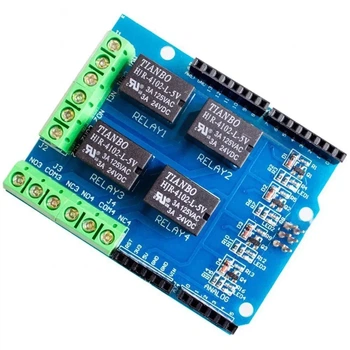 Плата расширения реле 4-канальный v1 для Arduino, 5В
