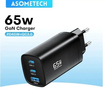 Зарядний пристрій ASOMETECH GaN AST3P 65W