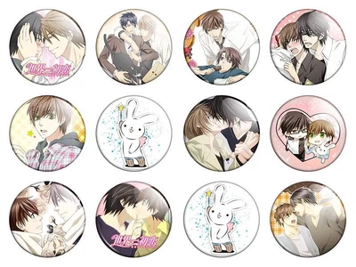 Аниме значки Треос "Sekai-ichi Hatsukoi" (Лучшая в мире первая любовь) - набор 12 шт. (Арт. 135508)