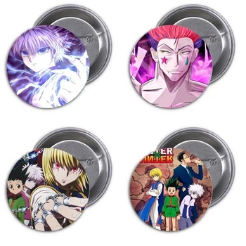 Значки аниме Треос Хантер х Хантер (Hunter x Hunter) - набор 4 шт. (Арт. 135280)