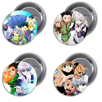Значки аниме Треос Хантер х Хантер (Hunter x Hunter) - набор 4 шт. (Арт. 135286)