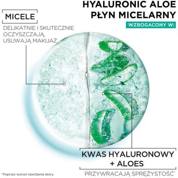 Płyn micelarny Garnier Skin Naturals Hyaluronic Aloe do demakijażu 400 ml (3600542396578)