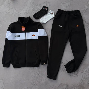 Зимовий чоловічий спортивний костюм Ellesse M Чорний (KG-045)