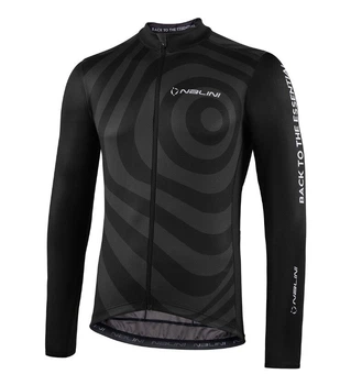 Джерсі Nalini LS COFFEE JERSEY BLACK - GREY / Розмір L (03056901100C000.10-4000-L)