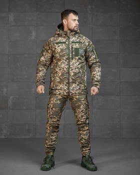 Тактичний зимовий костюм SoftShell Omni-Heat M піксель (89888)