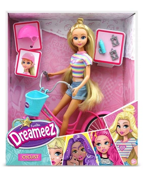 Игровой набор с куклой Funville Dreameez Велосипедистка 30 см