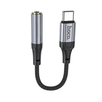 Аудіо кабель HOCO LS36 Fresh Digital Type-C to AUX 3.5 audio converter, Black