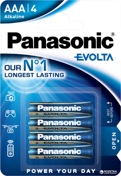 Bateria Panasonic Evolta AAA blister 4szt (LR03EGE/4BP) (5410853044871)