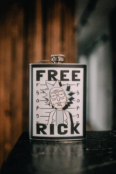 Фляга для алкоголя из нержавеющей стали Marmyza "Free Rick" - 30 мл