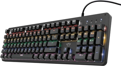Ігрова клавіатура Trust Gaming GXT 863 Mazz / Механічна / Red Outemu Switch / RGB підсвітка / UKR / Black Б/В