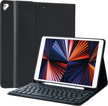 Чохол-клавіатура 10.5" TQQ для планшета iPad 10.2 9th 2021/8th 2020/7th 2019 Чорний (UKR)