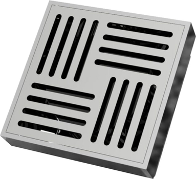 Трап для душу вертикальний ASG 19 INOX Hydro 100х100