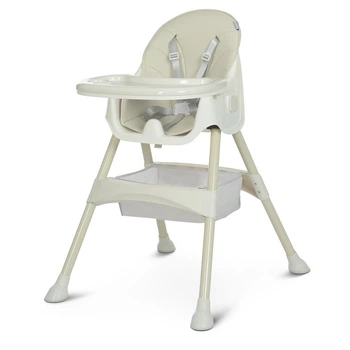 Стільчик для годування Bambi M 4136-2 Ice Gray до 3-х років, сірий